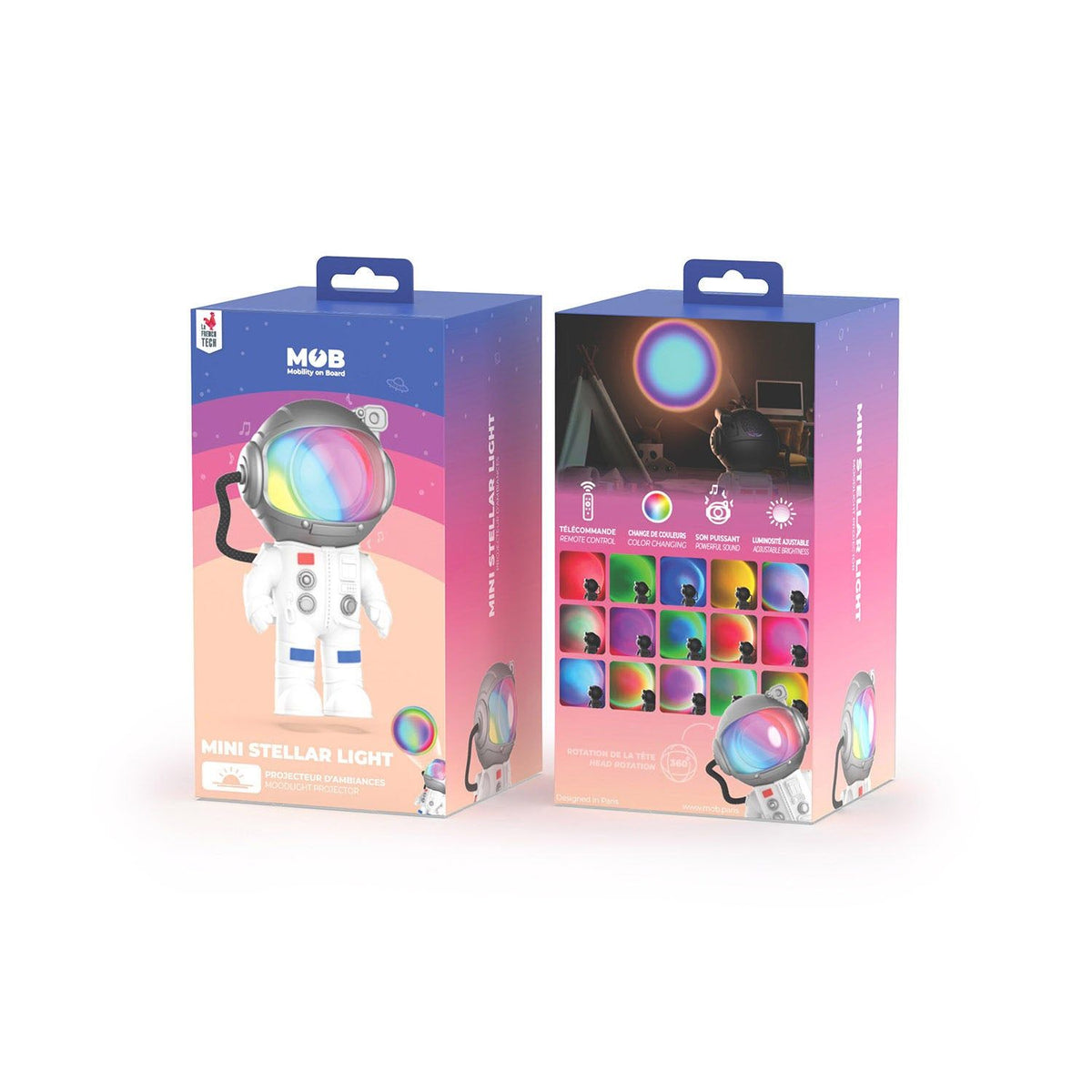 Mobility on Board Projektor Mini Stellar Light Space Hvid Astronaut