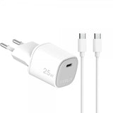 Celly 25W GaN USB-C Vægoplader med USB-C Kabel