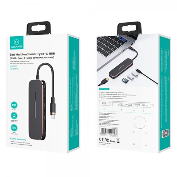 USAMS US-SJ575 USB-C Hub