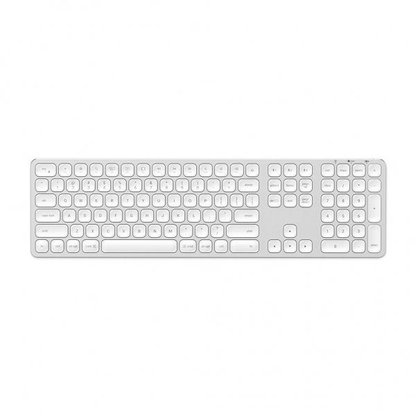 Satechi Trådløst tastatur til op til 3 enheder Nordisk Layout Sølv