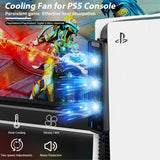 USB 3.0 Køleblæser til PlayStation 5 Sort