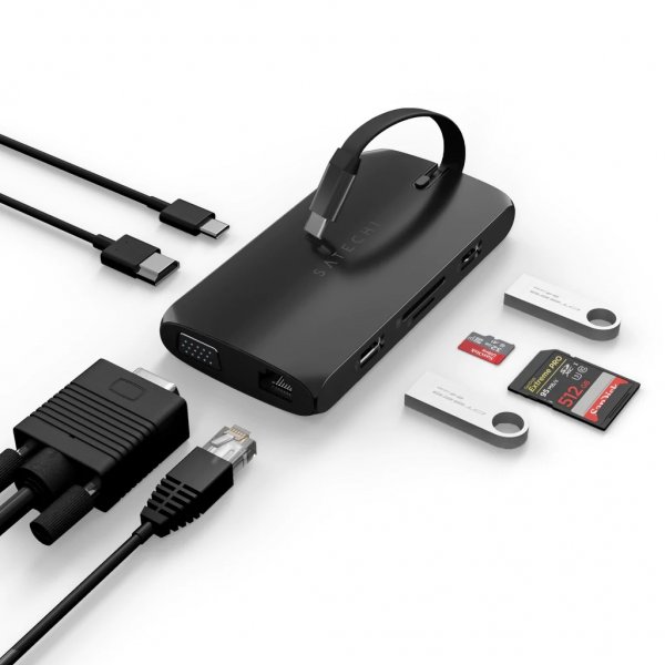 Satechi USB-C On-the-Go Multiport Adapter Sort