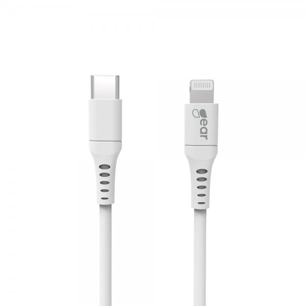 Gear USB-C til Lightning-kabel 2 meter hvid