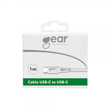 Gear USB-C til USB-C Kabel 1 meter Hvid