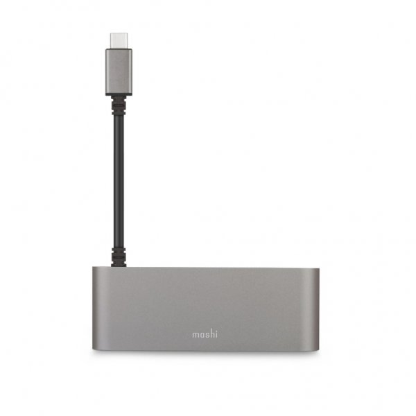 Moshi USB-C Multimedia-hub Sølv