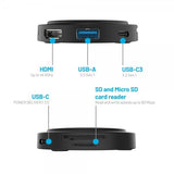 Fixed USB-hub MagHUB USB-C 7i1