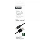 Xqisit USB til Lightning Kabel 1.5 m Sort