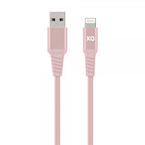 Xqisit USB til Lightning-kabel Flettet Ekstra Stærk 2 m Rosaguld