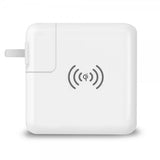 Xqisit Vægadapter Super Charger med trådløs opladning Hvid