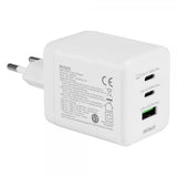 Deltaco Vægoplader GaN 1x USB-A 2x USB-C PPS 100W
