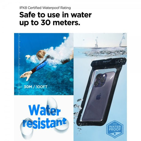 Spigen Vandtæt Cover Aqua Shield Sort