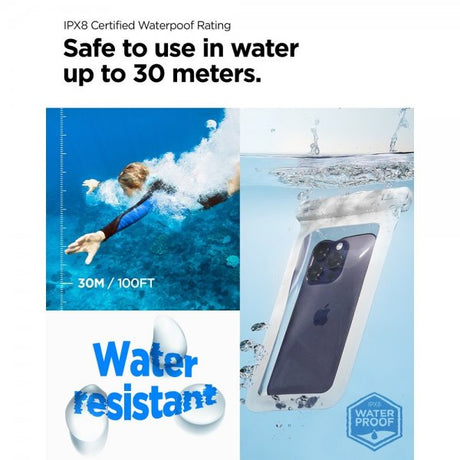Spigen Vandafvisende Etui Aqua Shield Hvid