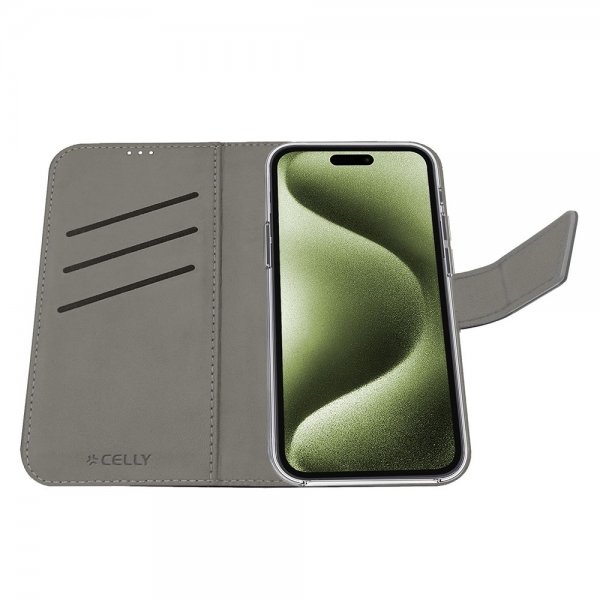 Celly iPhone 17 Etui Wally Wallet Case Sort