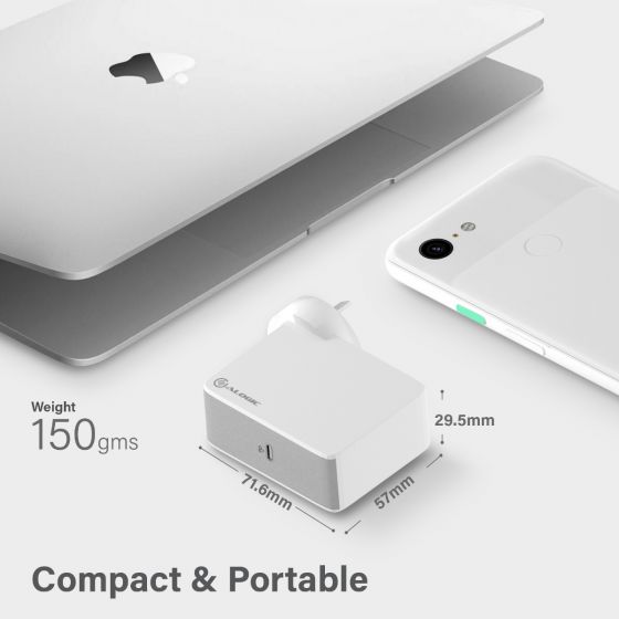 ALOGIC USB-C Vægoplader 60W Travel Edition