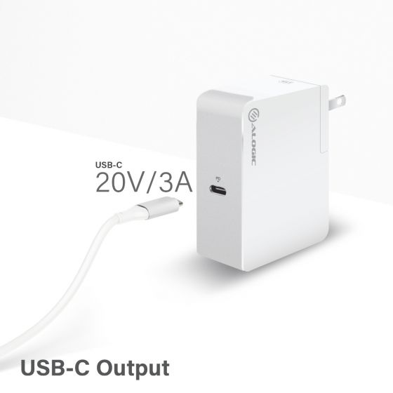 ALOGIC USB-C Vægoplader 60W Travel Edition