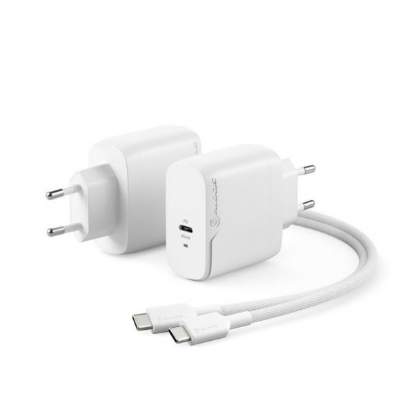 ALOGIC Rapid Power 65W GaN oplader inkl. 2m USB-C opladerkabel