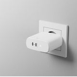 ALOGIC Rapid Power 2-ports (45+18W) GaN oplader inkl. 2m USB-C opladerkabel