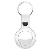 KeyBudz AirTag Holder Læder 2-pak Hvid