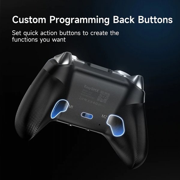EasySMX X10 Mechanic Master Gamepad Trådløs/Kabel Sølv