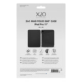 X2O iPad Pro 11 (M4/M5) Etui 2in1 Mag Folio 360 Sort