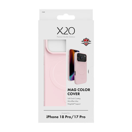 X2O iPhone 17 Pro/iPhone 18 Pro Cover Mag Color Lyserød