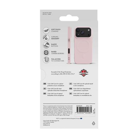 X2O iPhone 17 Pro/iPhone 18 Pro Cover Mag Color Lyserød