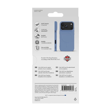 X2O iPhone 17 Pro Max/iPhone 18 Pro Max Cover Mag Color Blå