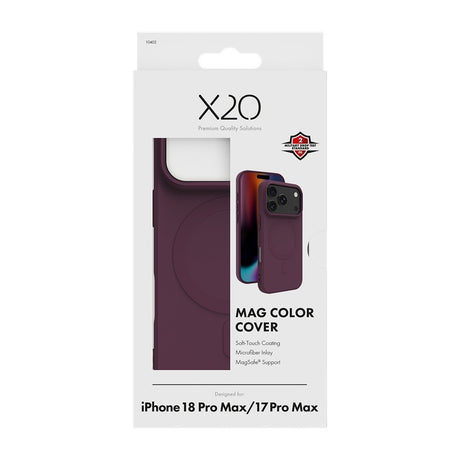 X2O iPhone 17 Pro Max/iPhone 18 Pro Max Cover Mag Color Lilla