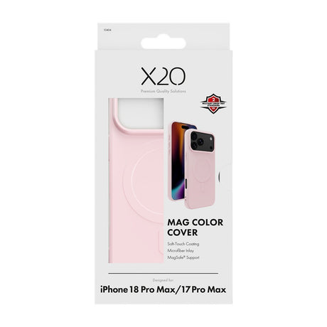 X2O iPhone 17 Pro Max/iPhone 18 Pro Max Cover Mag Color Lyserød
