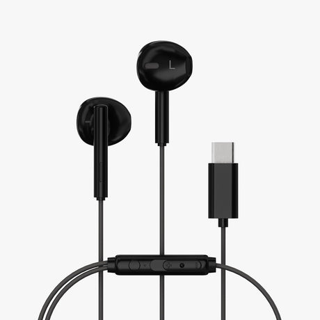 X2O Trådade Høretelefoner USB-C Capsule 1.2m Sort