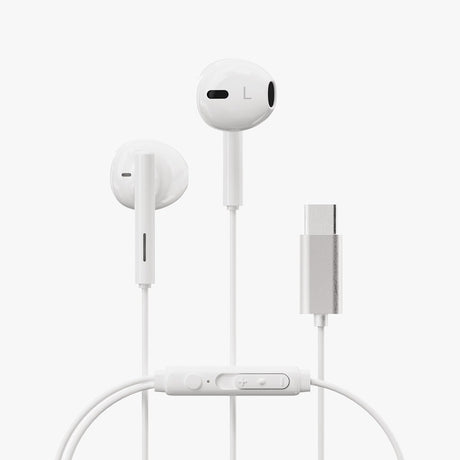 X2O Trådade Høretelefoner USB-C Capsule 1.2m Hvid