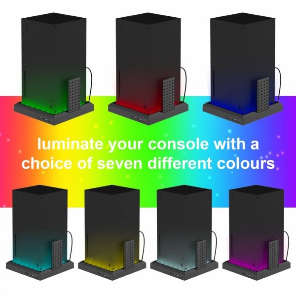 Xbox Series S/X Stativ med LED DSX-810 RGB
