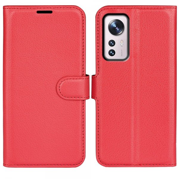 Xiaomi 12 Pro Cover Litchi Rød