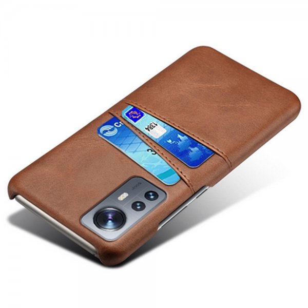 Xiaomi 12 Pro Etui med to Kortlommer Brun