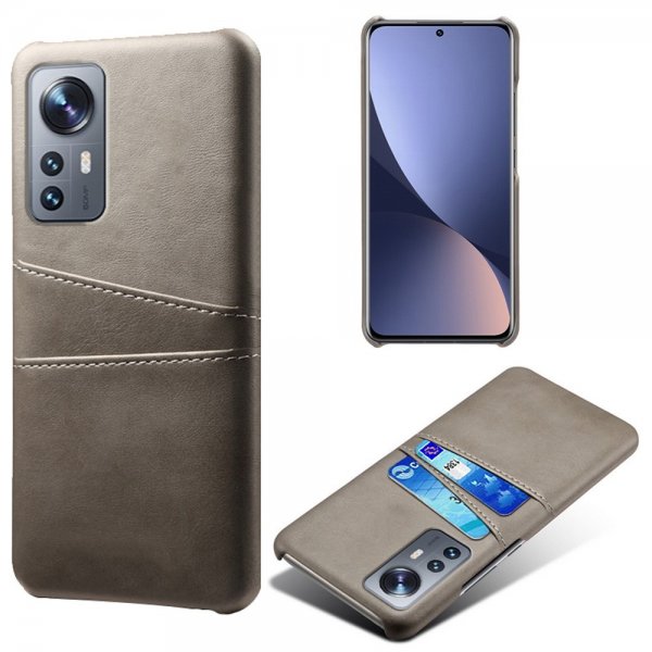 Xiaomi 12 Pro Cover med to kortlommer Grå