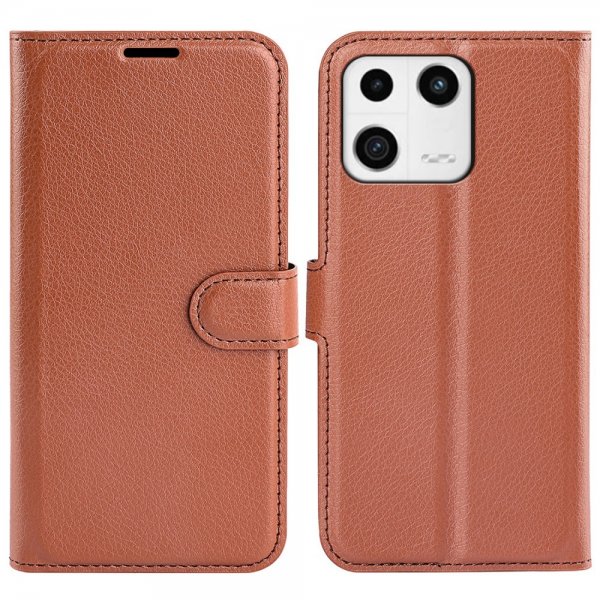 Xiaomi 13 Cover Litchi Brun