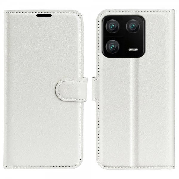 Xiaomi 13 Pro Etui Litchi Hvid