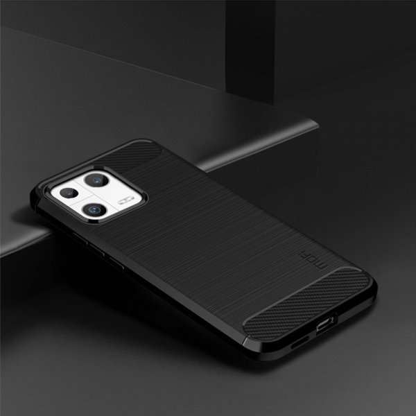 Mofi Xiaomi 13 Cover Børstet Kulfibertekstur Sort