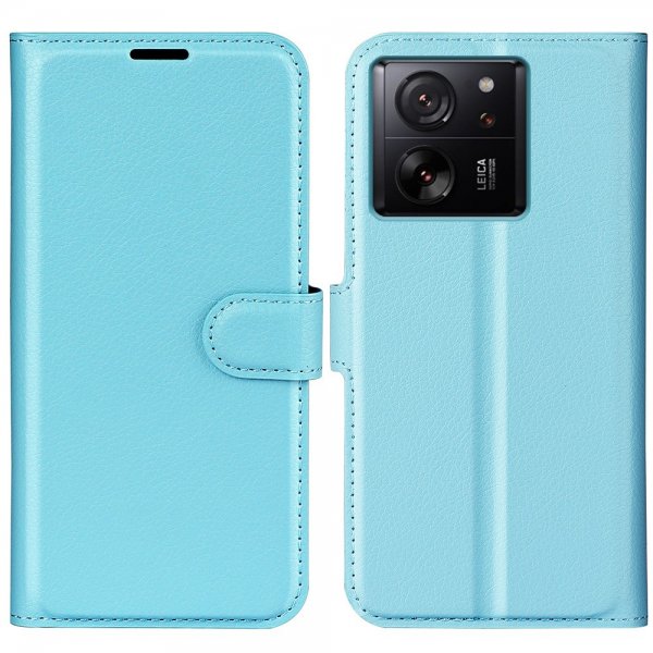 Xiaomi 13T/13T Pro Cover Litchi Blå