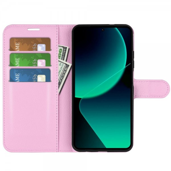 Xiaomi 13T/13T Pro Cover Litchi Rosa