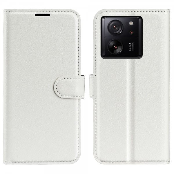 Xiaomi 13T/13T Pro Cover Litchi Hvid