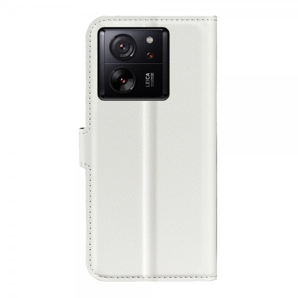 Xiaomi 13T/13T Pro Cover Litchi Hvid