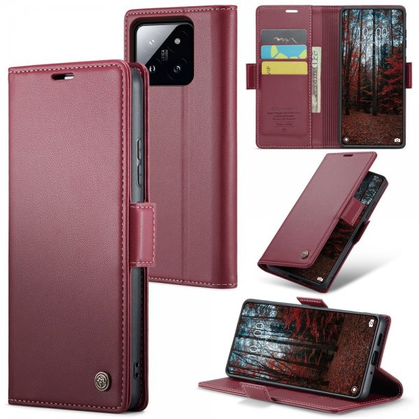 CaseMe Xiaomi 14 Cover 023 Series Rød