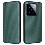 Xiaomi 14 Cover Kulfibertekstur Grøn