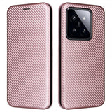Xiaomi 14 Cover Kulfibertekstur Rosaguld