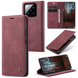 CaseMe Xiaomi 14 Cover Retro Flip Rød