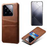 Xiaomi 14 Cover med to Kortlommer Brun