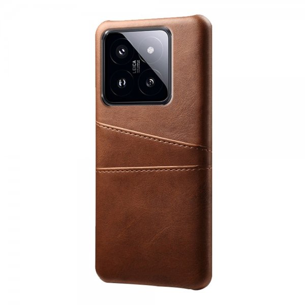 Xiaomi 14 Cover med to Kortlommer Brun