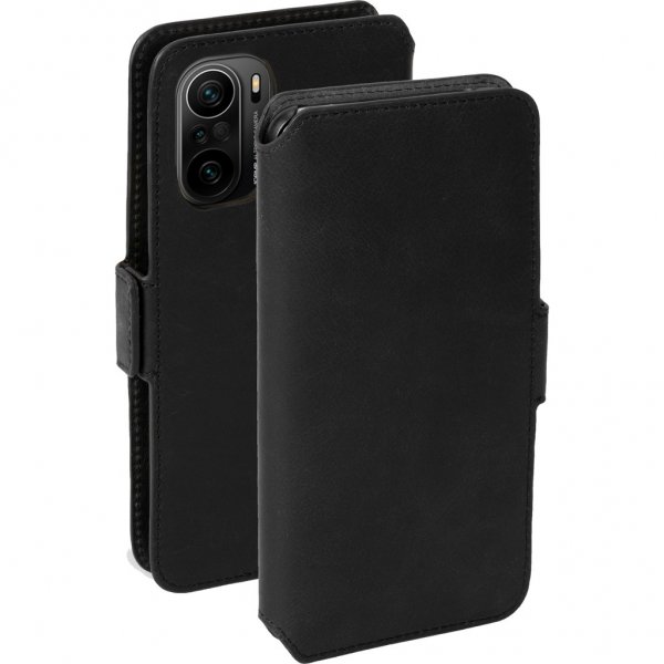 Krusell Xiaomi Mi 11i Etui Leather PhoneWallet Sort