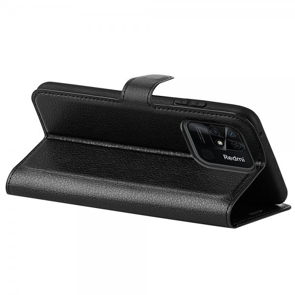 Xiaomi Redmi 10C Etui Litchi Sort